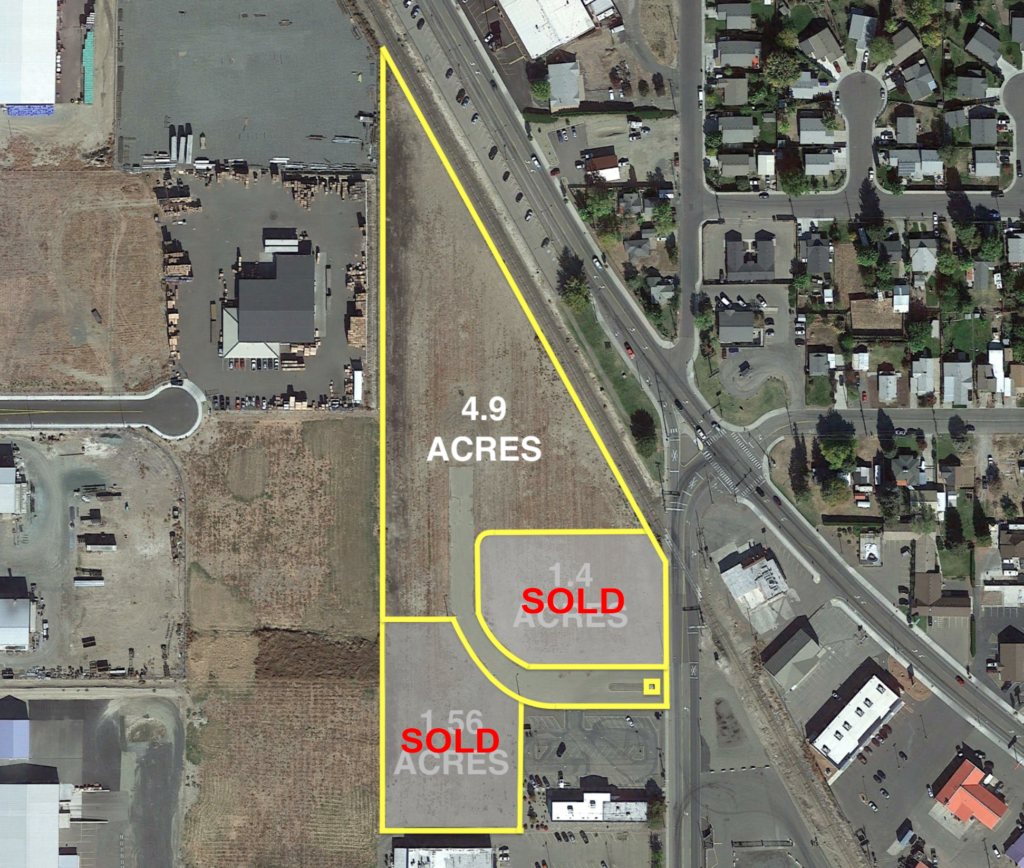 Map of lots for sale in Grandview